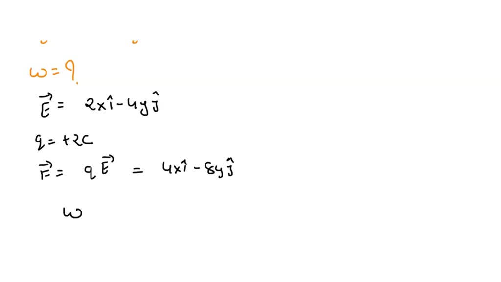 Solved Consider The Electric Field E Xi Yj A Find The Work