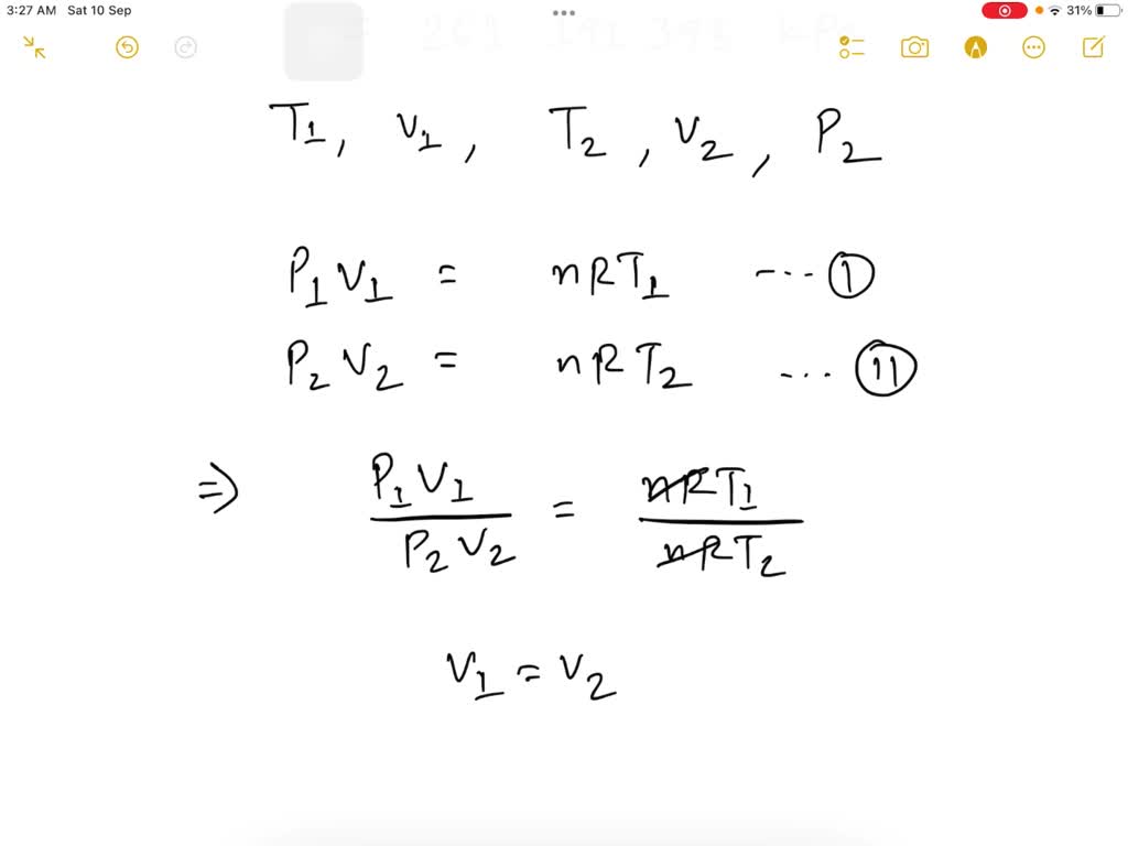 Solved A Closed Vessel Contains Air At A Pressure Of Kpa Gauge And