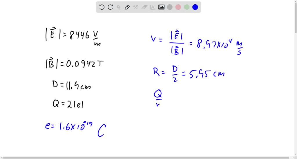 Solved An Ion That Is Doubly Ionized Passes Through The Velocity