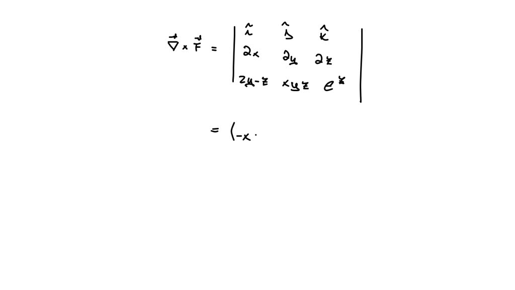 Solved Verify That Div And Curl For The Given Vector Field X