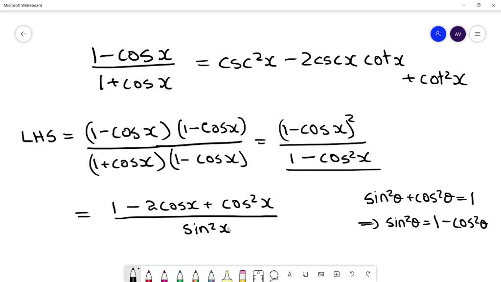 Solved Verify That Each Equation Is An Identity See Examples