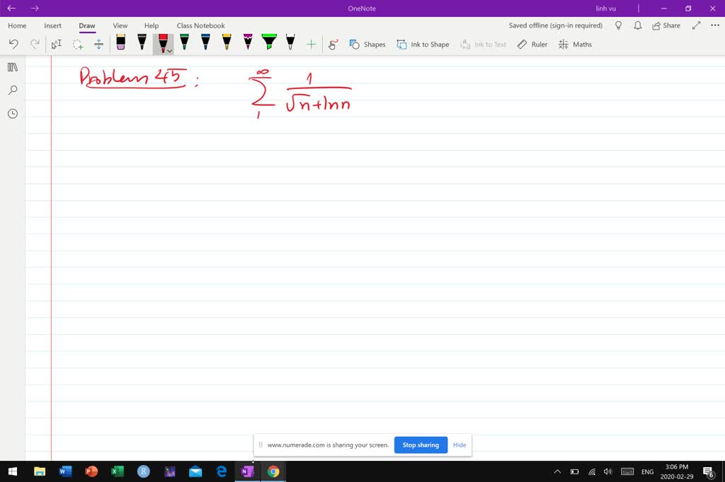 SOLVED Use The Limit Comparison Test To Prove Convergence Or Divergence