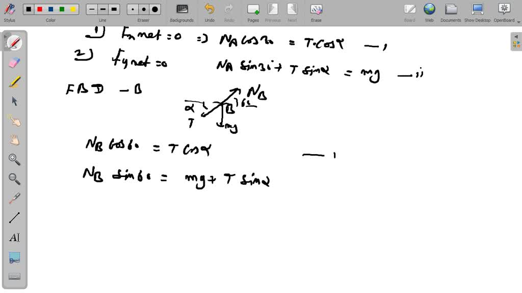 SOLVED Two Uniform Solid Cylinders A And B Each Of Mass 1 Kg Are