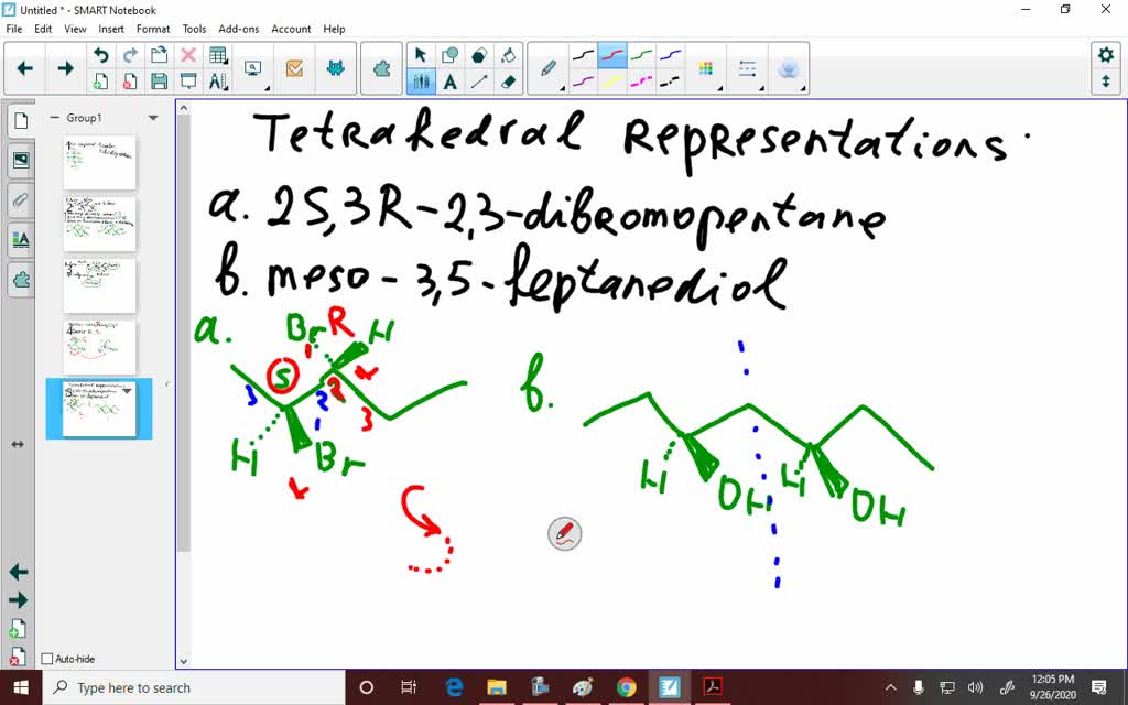 SOLVED Draw Tetrahedral Representations Of The Following Molecules A