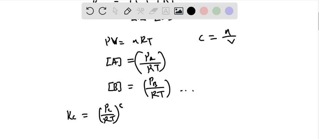 SOLVED Explain Why The Equilibrium Constant For A Gaseous Reaction Can