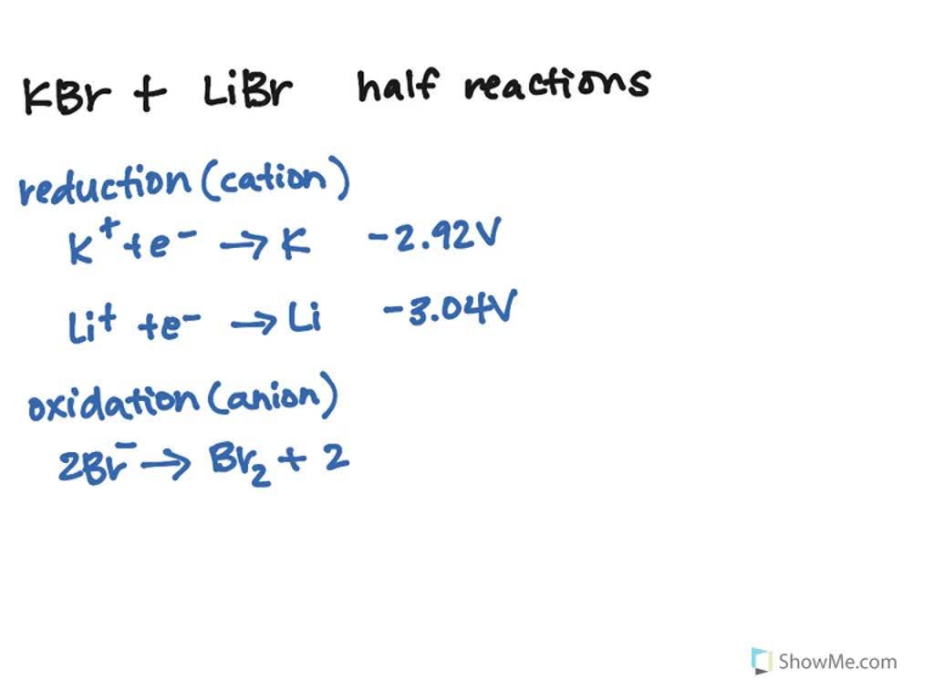 Solved Write Equations For The Half Reactions That Occur In The