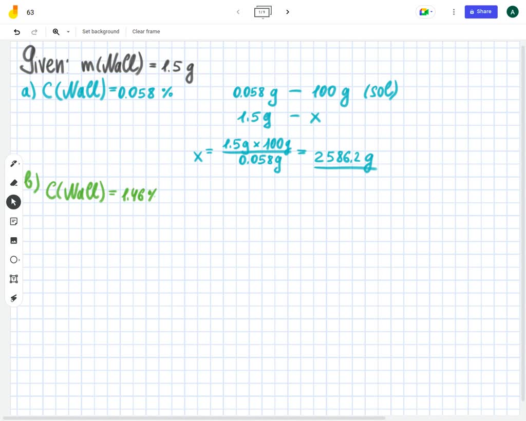 SOLVED Determine The Mass In G Of Each NaCl Solution That Contains 1