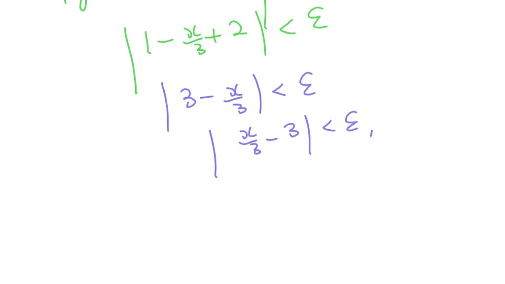 Solved Prove The Statement Using The Definition Of A Limit Limx