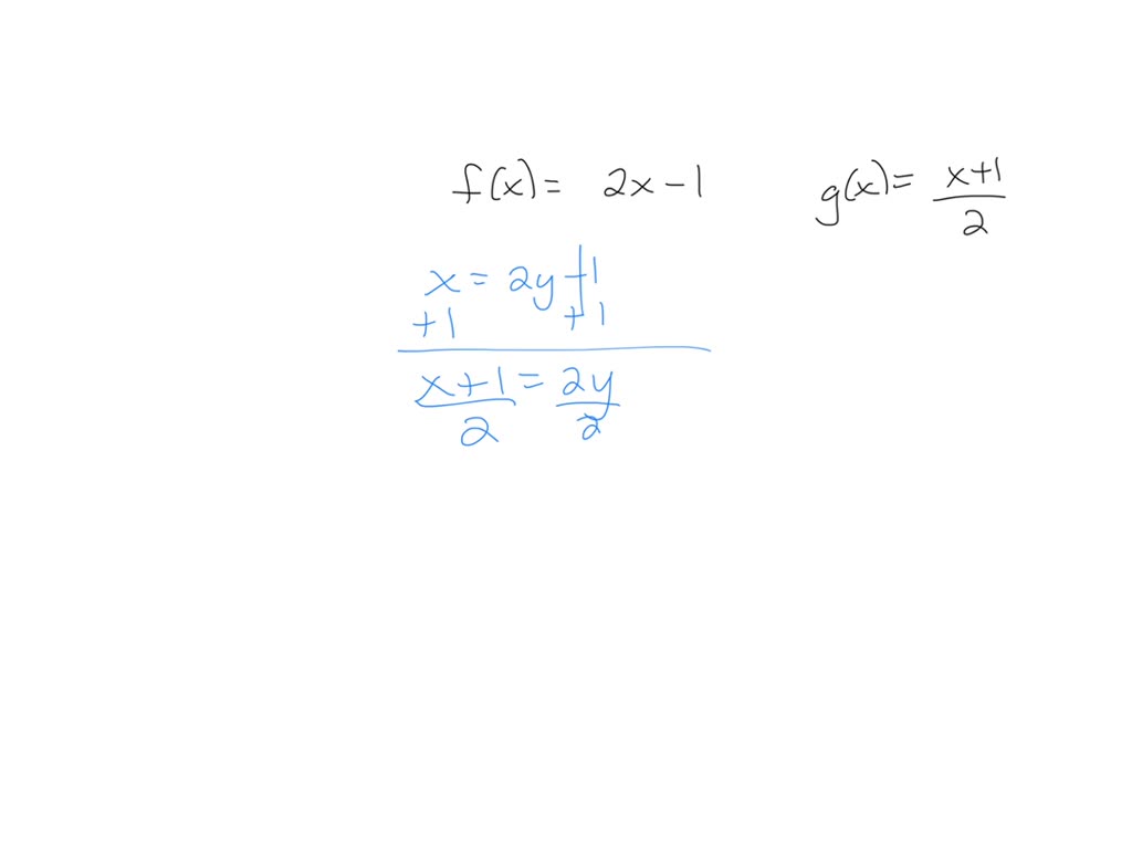 Solved Let F And G Be Any Two Functions Describe How You Can Use F G