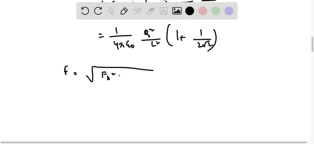 Four Identical Charges Q Are Placed At The Corners Of A Square Of Side