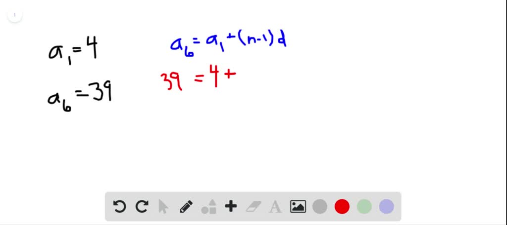 Solved Write The First Five Terms Of The Arithmetic Sequence With The