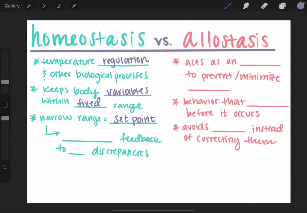 Solved How Does The Idea Of Allostasis Differ From Homeostasis