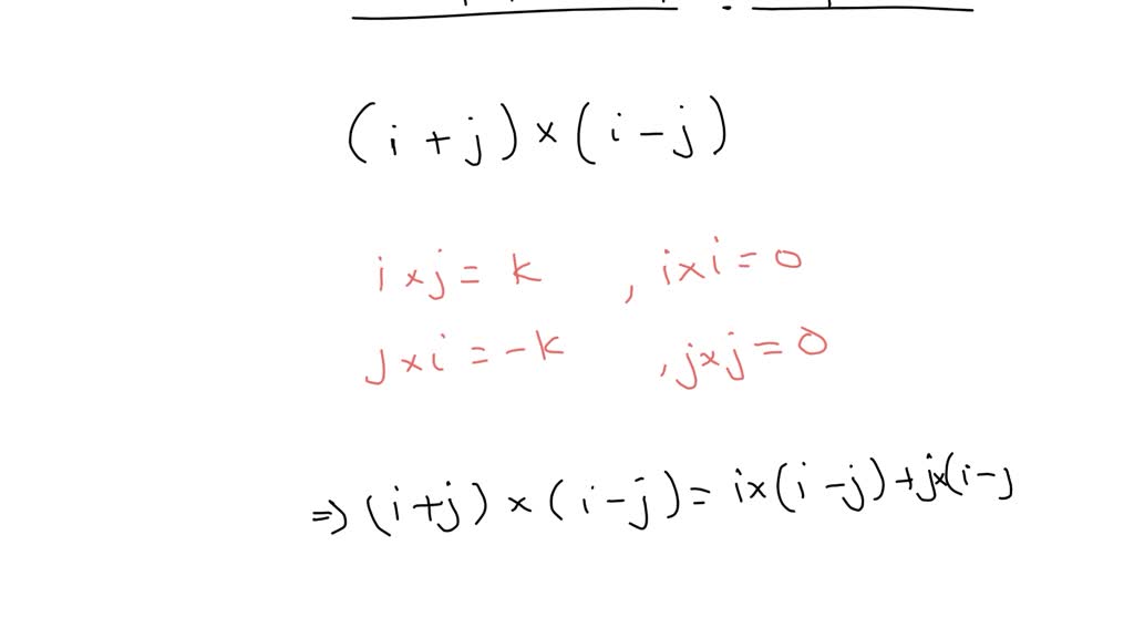 Find The Vector Not With Determinants But By Using Properties Of