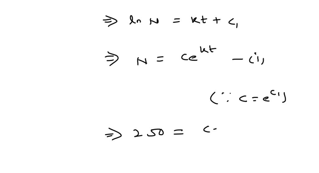 SOLVED Escribir y solucionar una ecuación diferencial En los