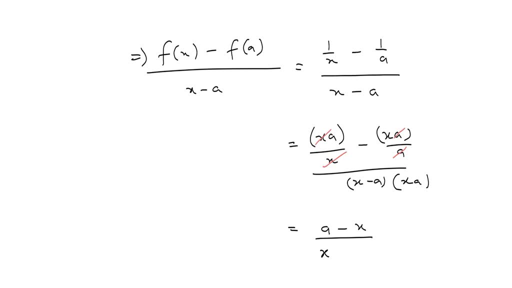 SOLVED Calcule o quociente das diferenças para a função dada