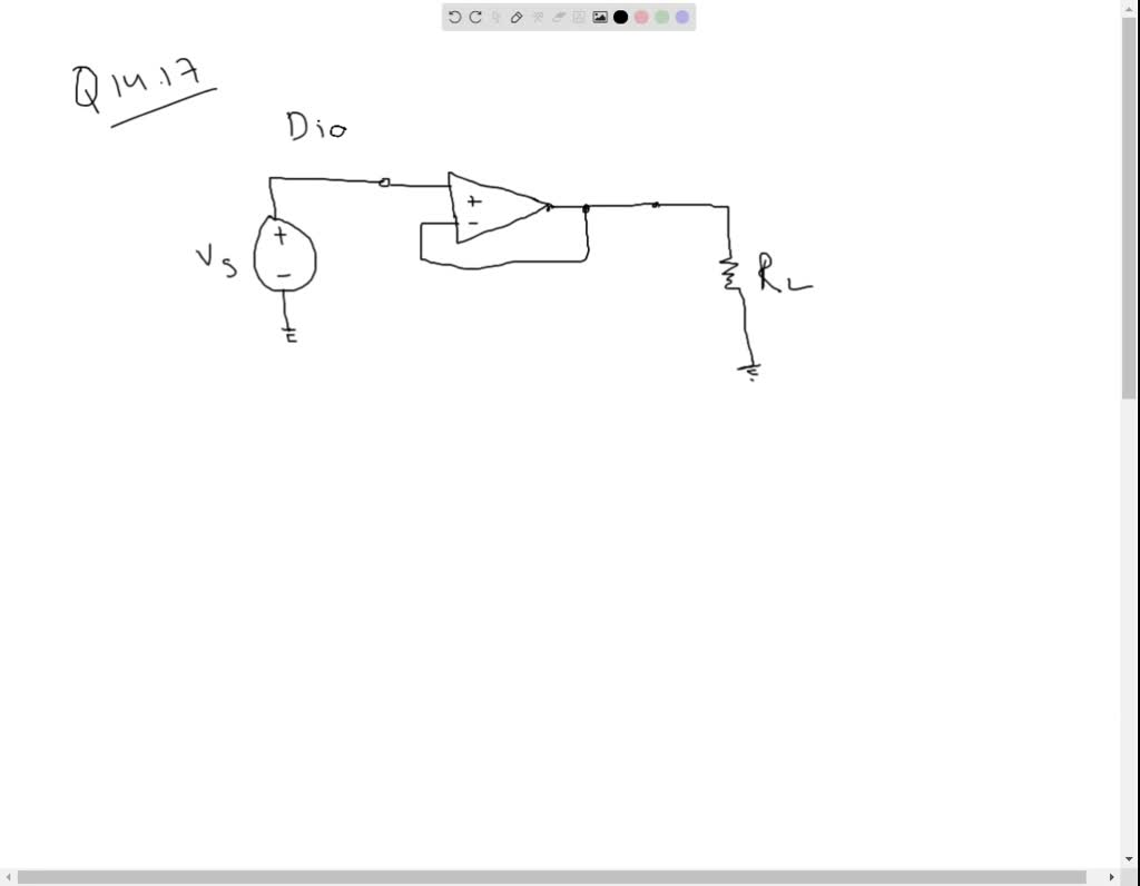 Solved Draw The Circuit Diagram Of An Op Voltage Follower What