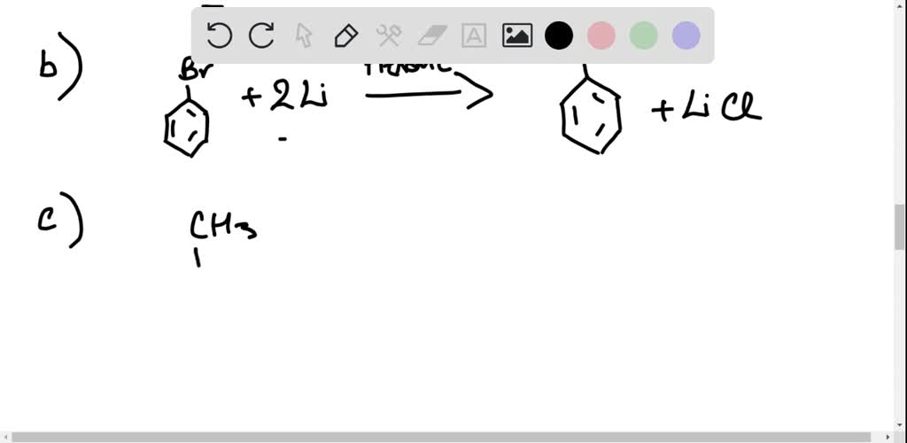 Solved The Reaction Of Tert Butyl Chloride With Methanol Ch C Cl