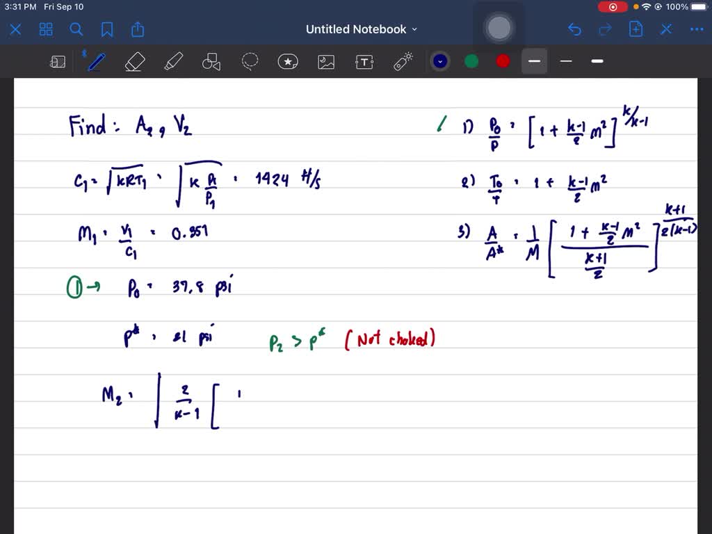 SOLVED An Ideal Gas Flows Compressibly And Isothermally Through A