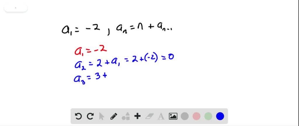 Solved A Sequence Is Defined Recursively Write Down The First Five