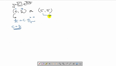 Solved In Exercises Find The Exponential Function Y C E K T