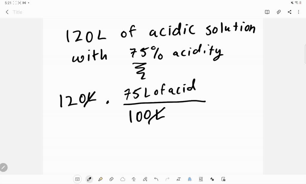 Solved Solve Each Problem Acid Mixture If L Of An Acid Numerade