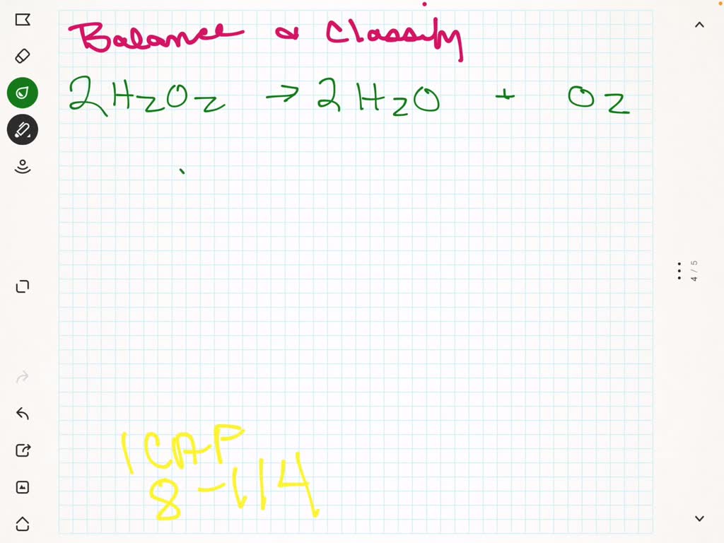 SOLVED Balance This Equation And Classify It As Combination