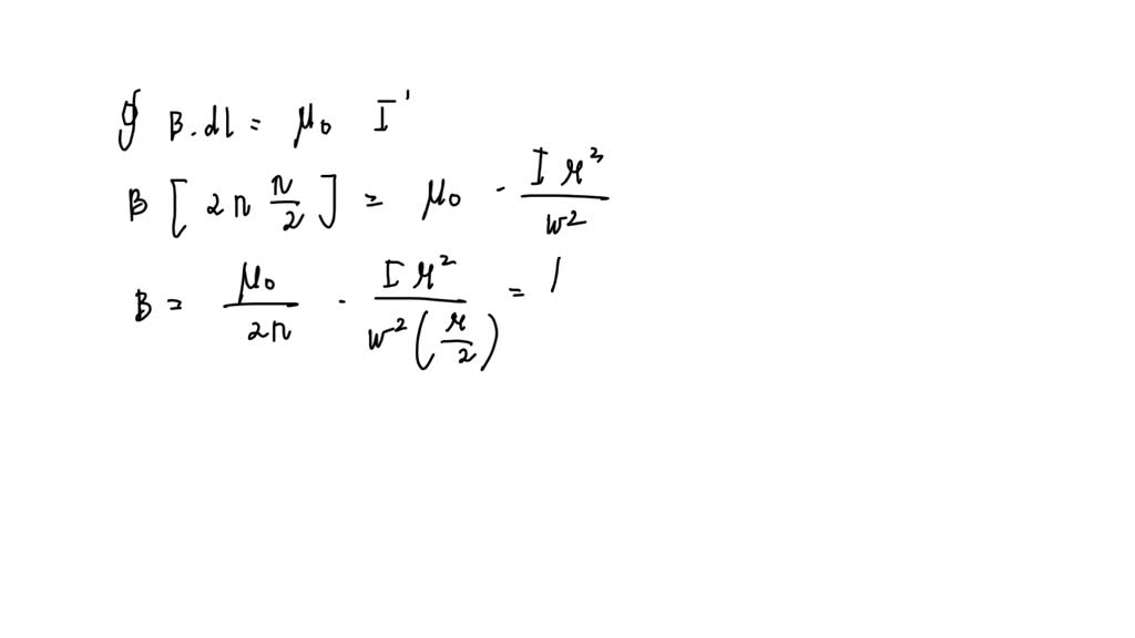 Solved A Long Flat Conducting Bar Of Width W Carries A Total Current I