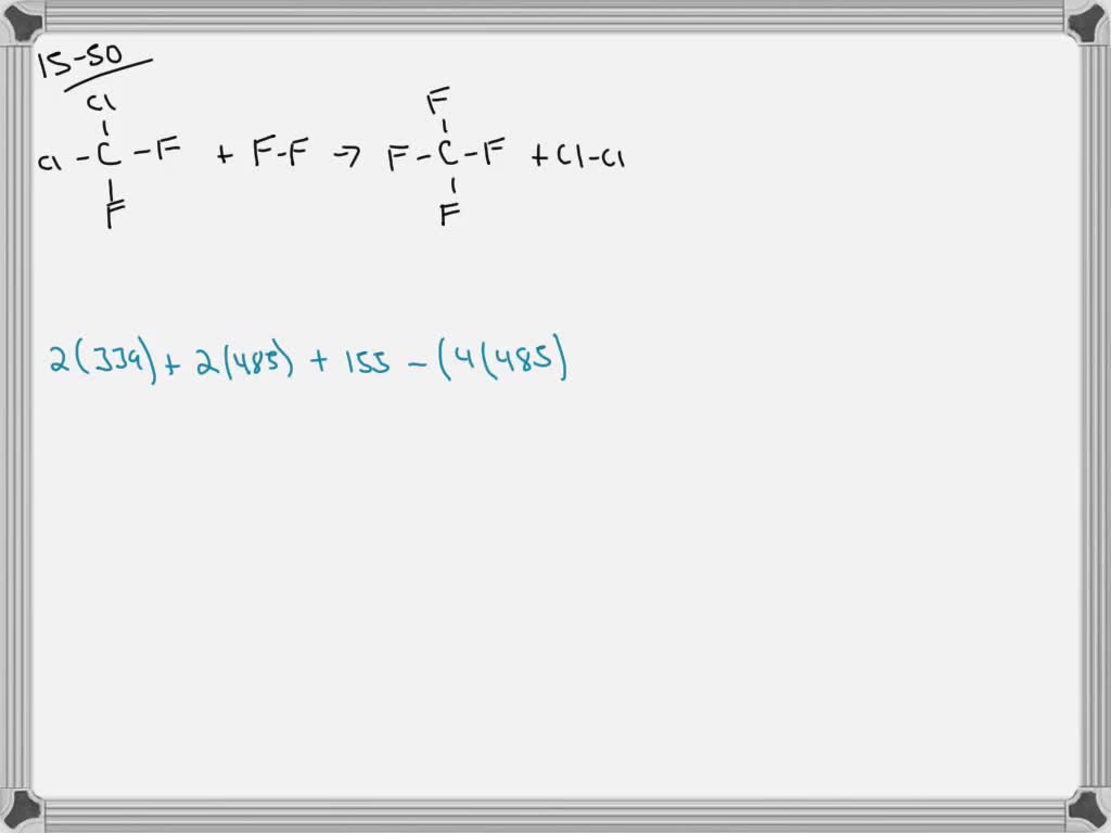 Solved Use The Bond Energies Provided Estimate Ah Rxn For The Reaction