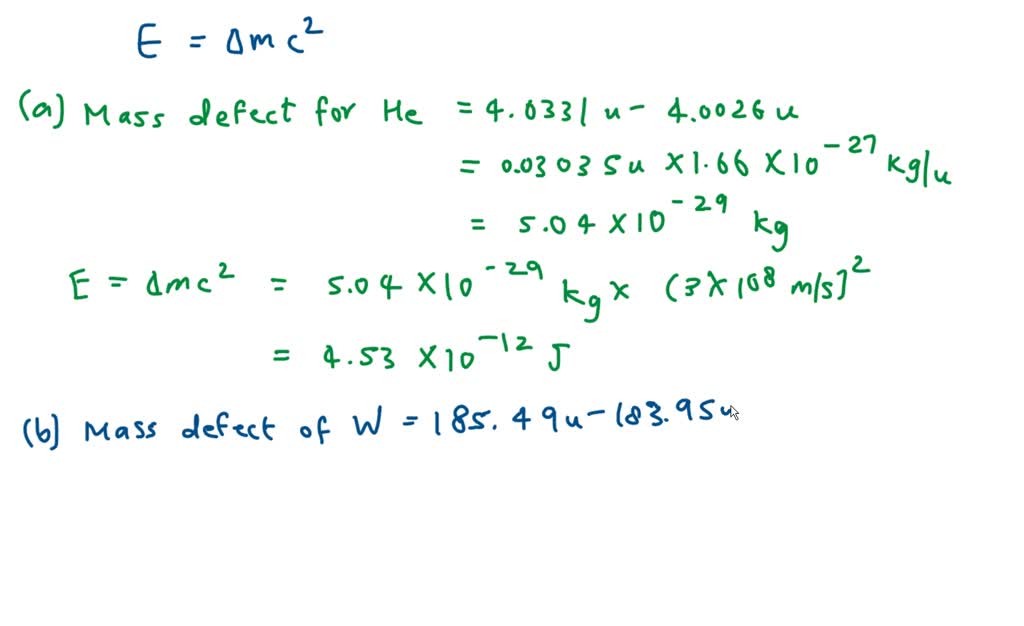 Solved Calculate The Nuclear Binding Energy In J And The Nuclear