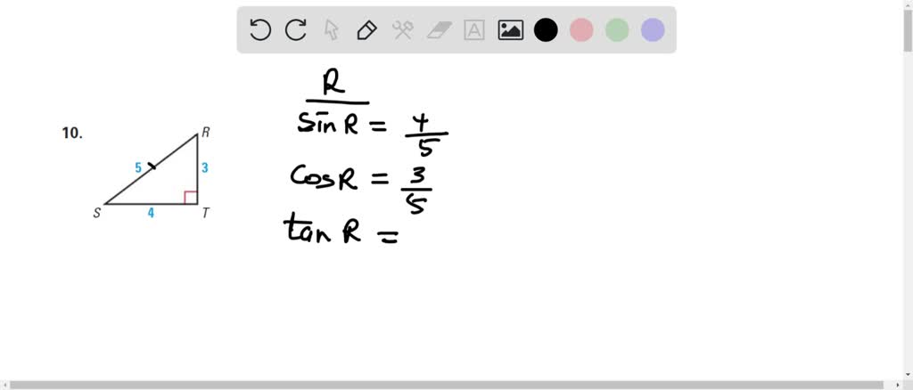 SOLVED FINDING TRIGONOMETRIC RATIOS Find The Sine The Cosine And The