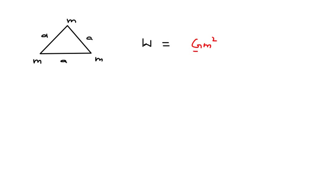 SOLVED Three Particles Of Mass M Each Are Placed At The Three Corners