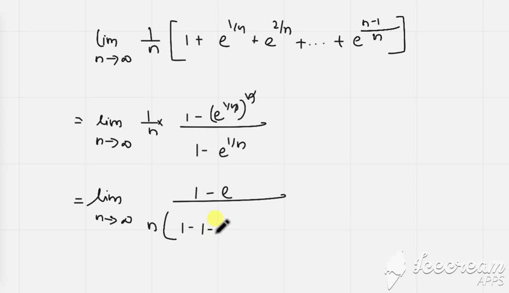 SOLVED Berechnen Sie Mit Hilfe Des Grenzwertes Lim N Rightarrow