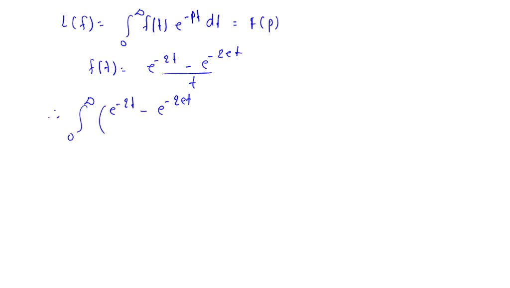 Solved By Using The Definition And Properties Of The Laplace Transform