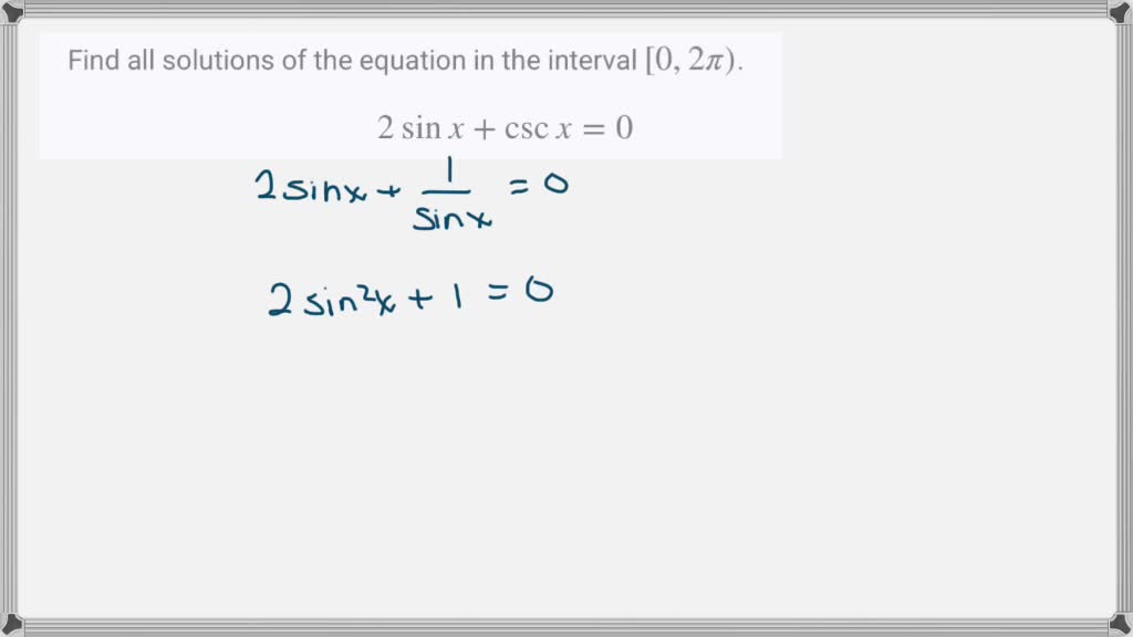 Solved Solving A Trigonometric Equation Find All Solutions Of The