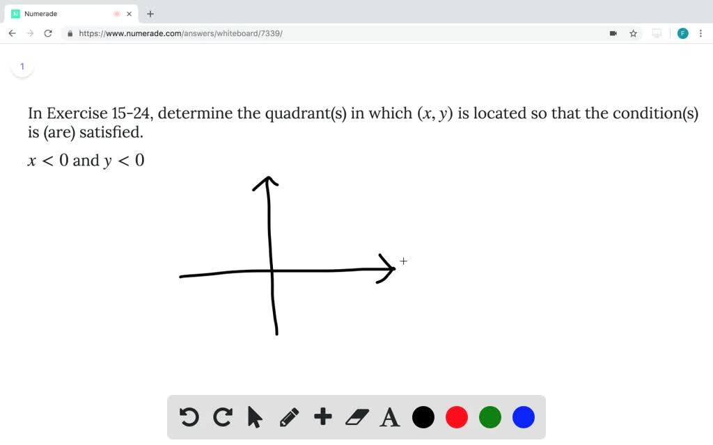 SOLVED In Exercise 15 24 Determine The Quadrant S In Which X Y Is