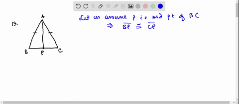 SOLVED Prove That If ABC Is Isosceles With Base BC And If P Is A