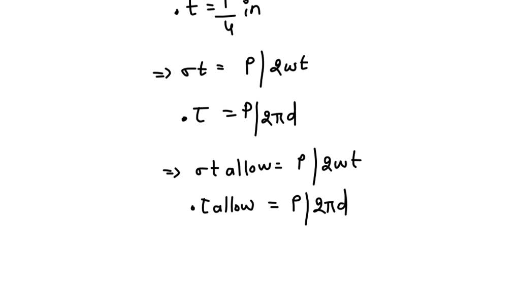 If the allowable tensile stress for the bar is σt allow 21 ksi and