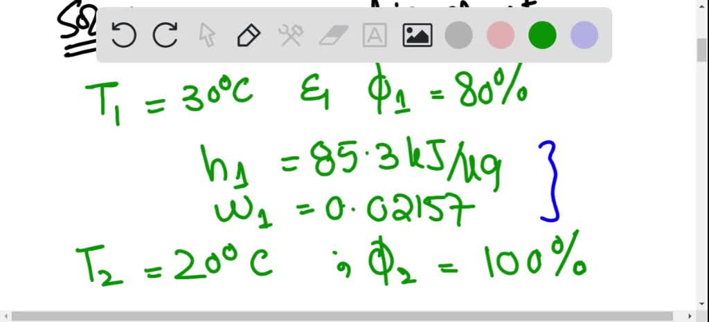 SOLVED Atmospheric Air At 1 Atm 30 C And 80 Percent Relative