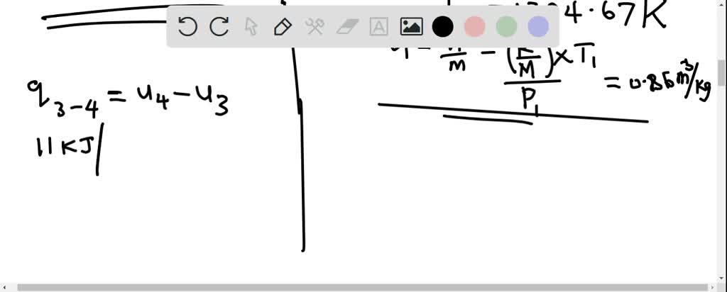 Solved In An Air Standard Dual Cycle At The Beginning Of Compression