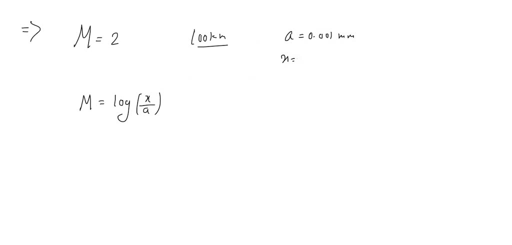 On The Accompanying Richter Scale Diagram First Determine The Richter