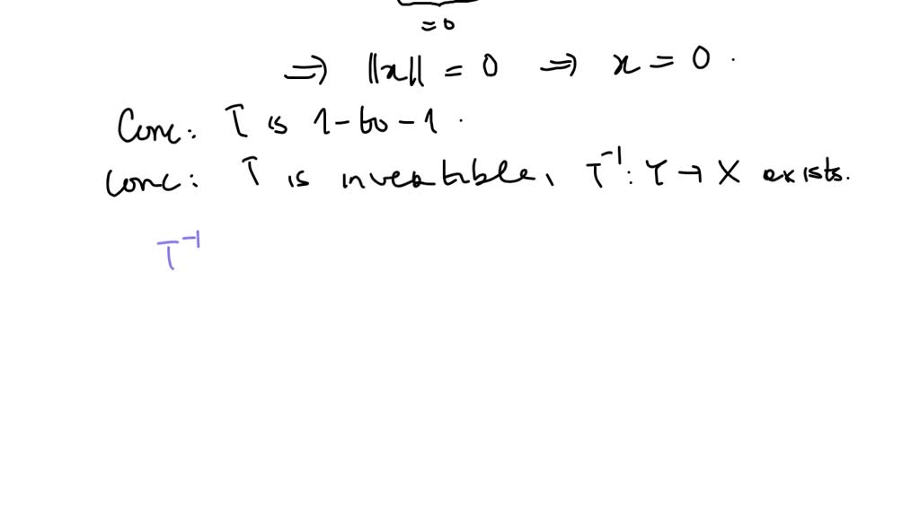 Solved Let X And Y Be Normed Spaces Show That A Linear Operator T X Y