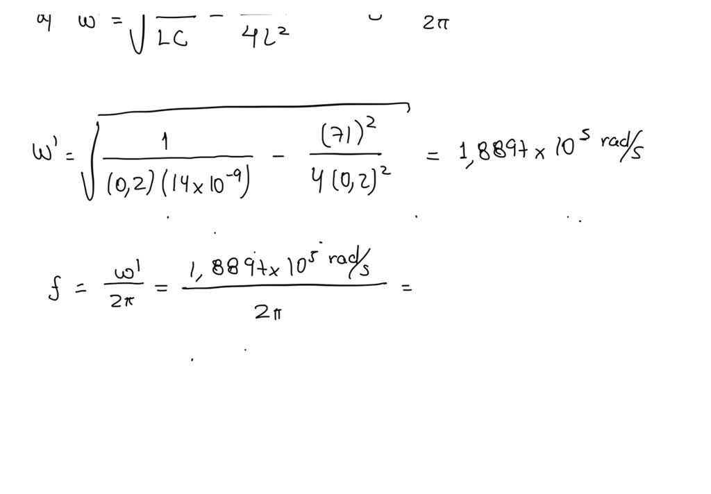 Solved For The Hartley Oscillator In Figure Assume R And Let