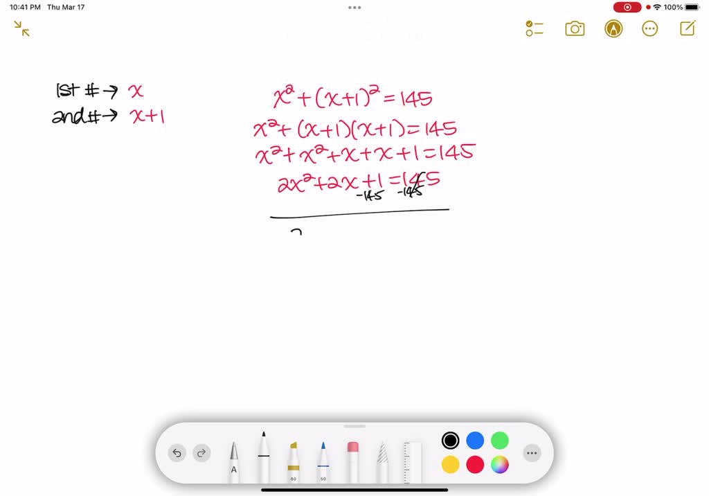 Solved Set Up An Equation And Solve Each Problem Find Two Consecutive