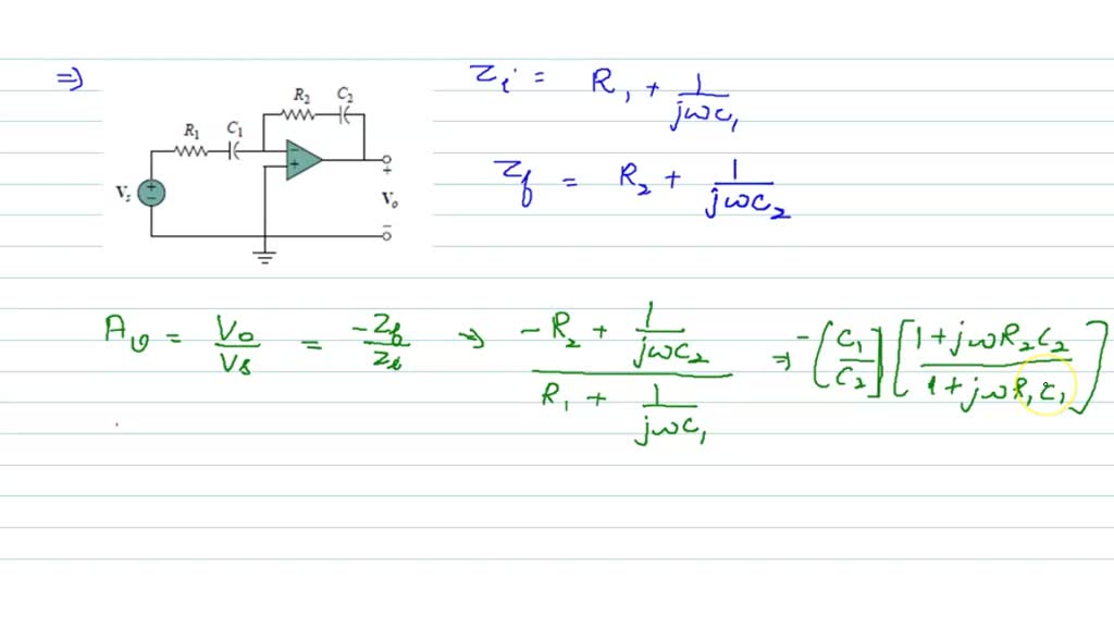 Solved A Derive The Expression For The Closed Loop Voltage Gain Av Vo