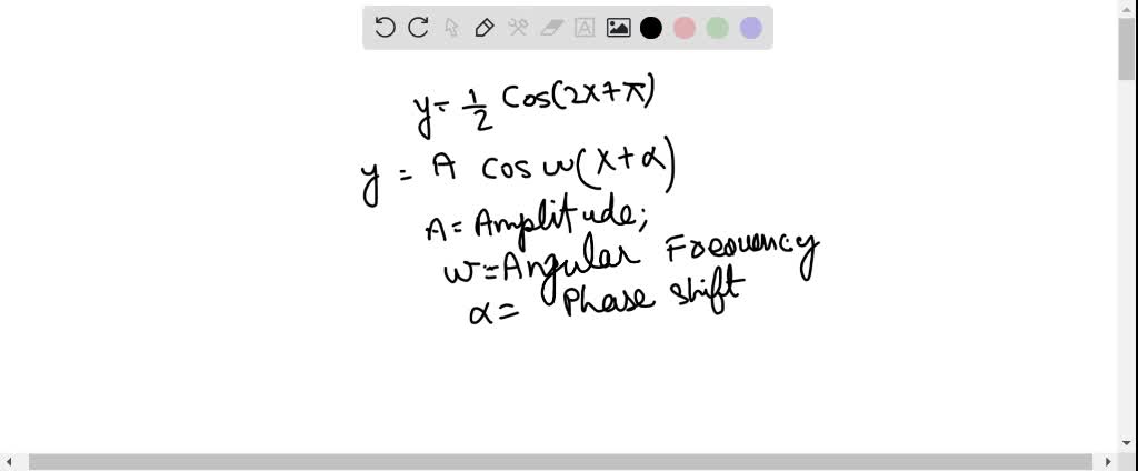 Solved Determine The Amplitude Period And Phase Shift Of Each