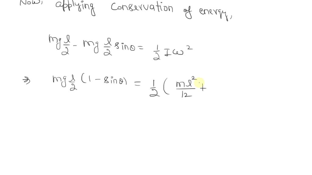 Solved A Uniform Slender Rod Of Mass M And Length L Is Translating