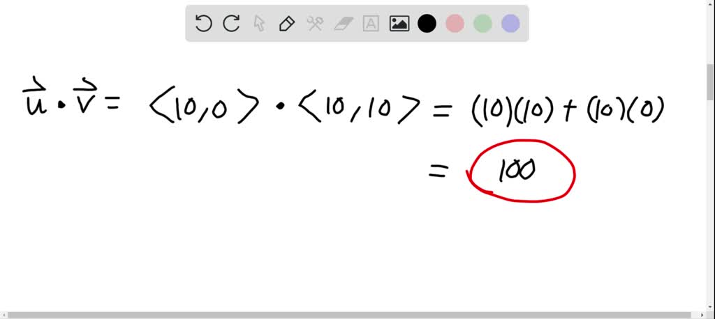 SOLVED Consider The Following Vectors U And V Sketch The Vectors