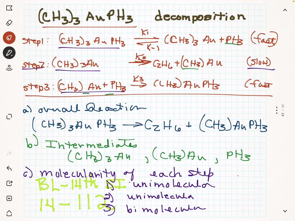 Solved In A Hydrocarbon Solution The Gold Compound Ch Auph