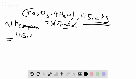 SOLVED How Many Moles Of Iron Are There In 1 Mole Of The Following