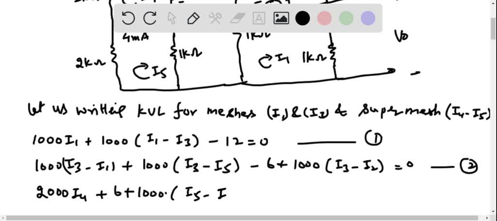 Using Loop Analysis Find V O In The Network In F SolvedLib